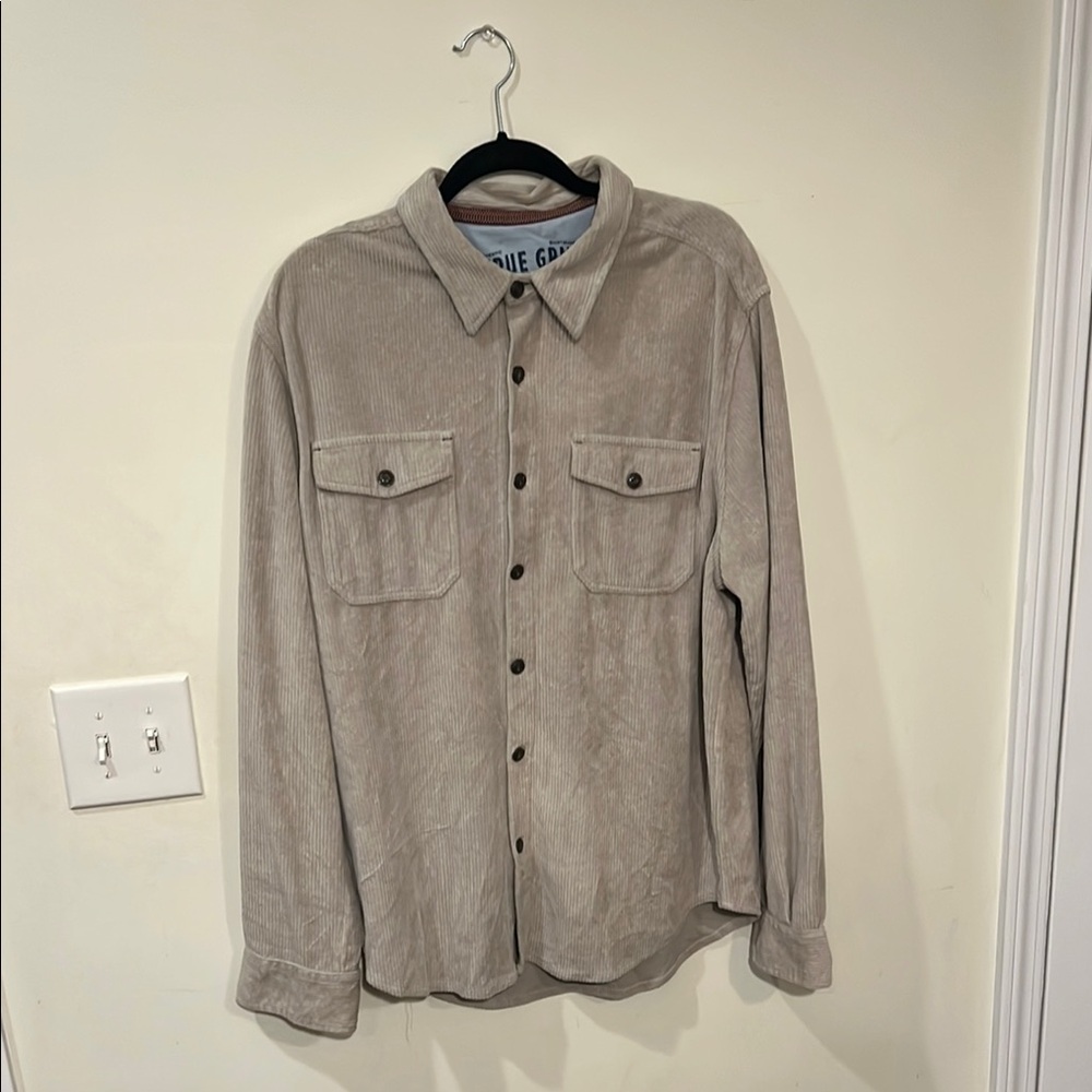 True Grit Beige Corduroy Shirt